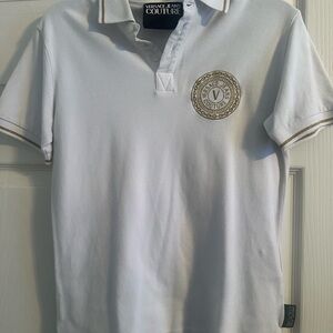 Versace Jeans Collection White Polo Shirt